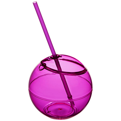 PF Fiesta Trinkball und Strohhalm rosa