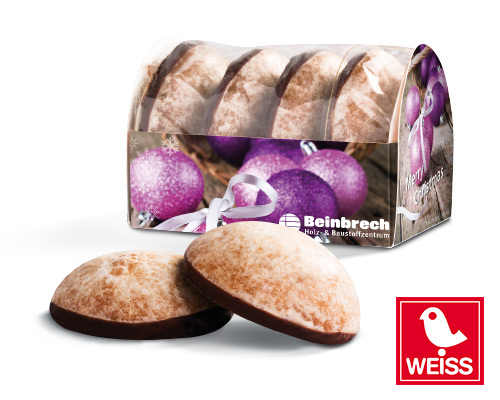 JUNG 4-er Mini-Lebkuchen Werbe-Tray
