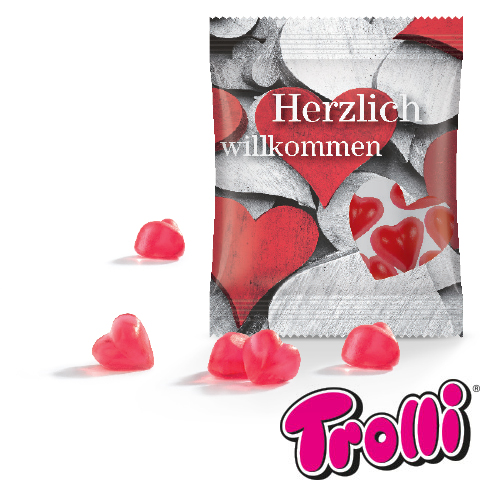 JUNG Fruchtgummi-Herzen Herzlich willkommen 