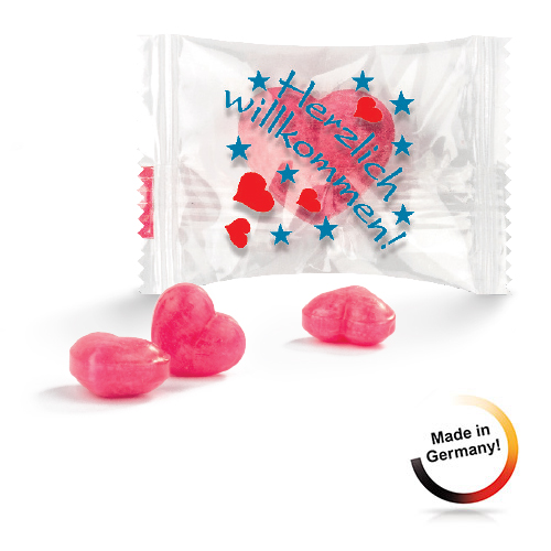 JUNG Herz Bonbons 'Herzlich willkommen'