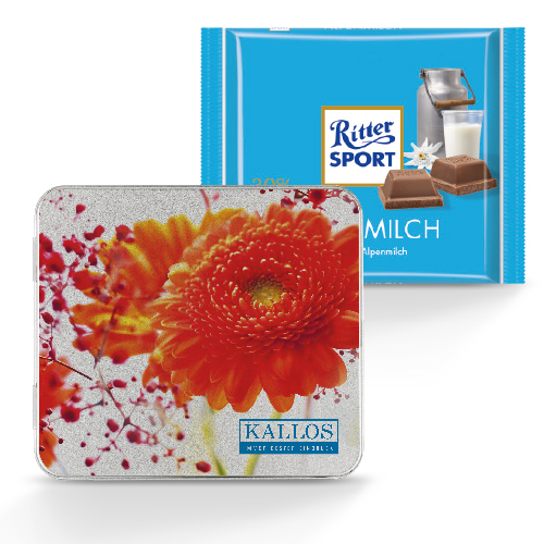 JUNG Schokoladen Premium-Box mit Ritter SPORT Mini