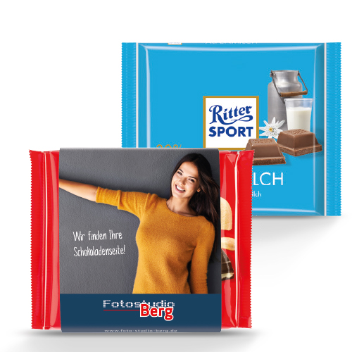 JUNG Schokolade Ritter Sport 100g mit Papierbanderole