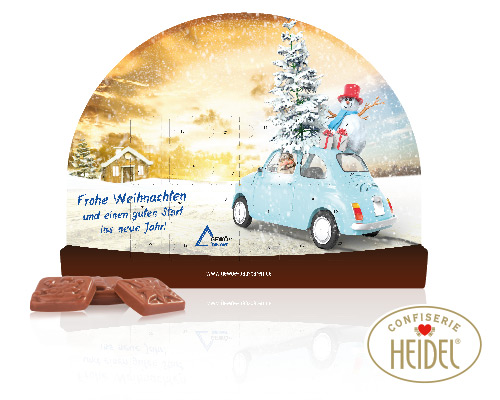 JUNG System-Adventskalender, Standardform 'Schneekugel'