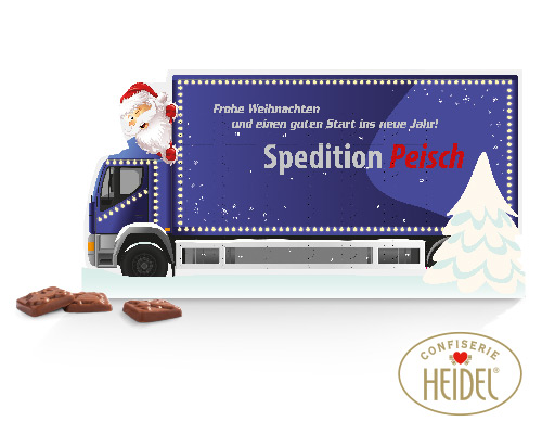 JUNG System-Adventskalender, Standardform 'Weihnachtstruck'