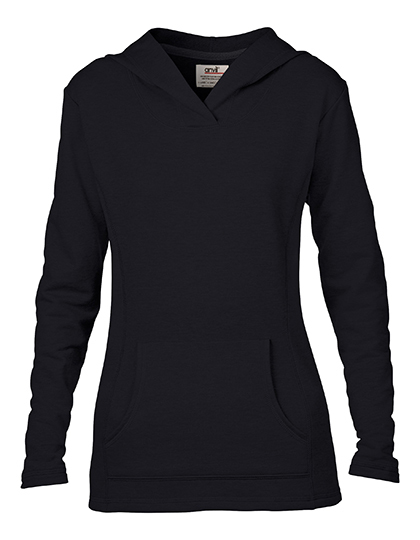 LSHOP Women«s Crossneck Hooded Sweatshirt Black,Heather Blue,Heather Dark Grey,Heather Green,Heather Grey,Heather Purple,Navy,White