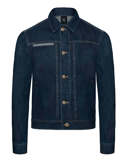 LSHOP Trucker Jacket DNM Frame /Men Deep Blue Denim