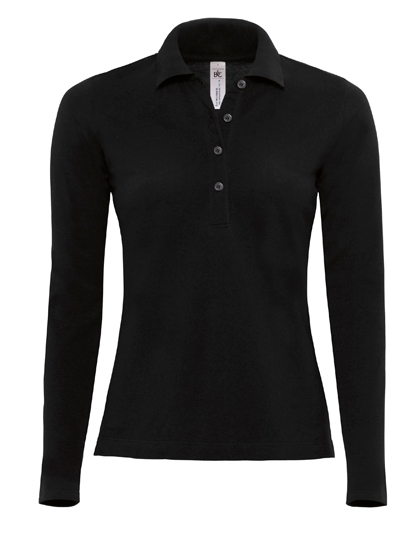 LSHOP Polo Safran Pure Longsleeve / Women Black,Brown,Navy,Red,Royal Blue,White