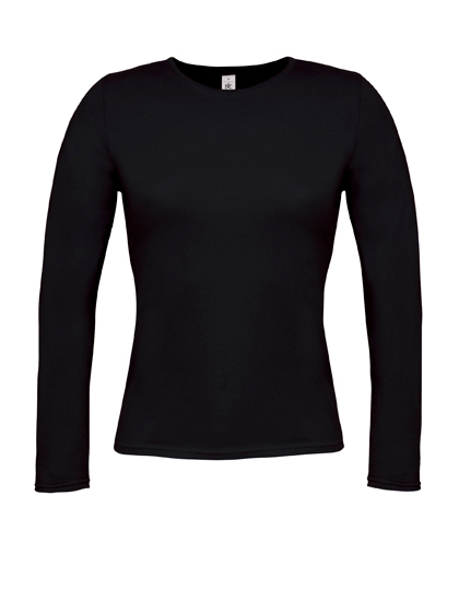 LSHOP T-Shirt Women-Only Longsleeve Black,Deep Red,Navy,Royal Blue,Sport Grey (Heather),White