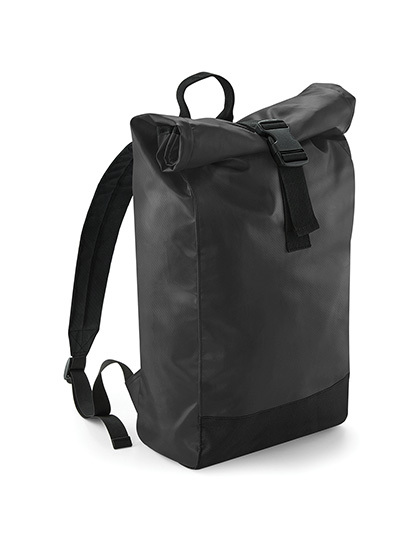 LSHOP Tarp Roll-Top Backpack Black