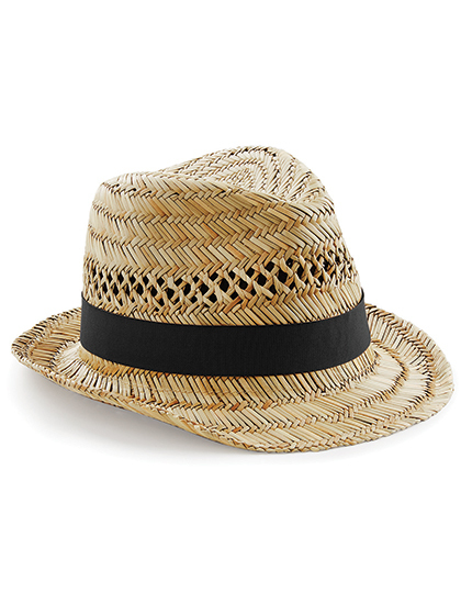 LSHOP Straw Summer Trilby Natural