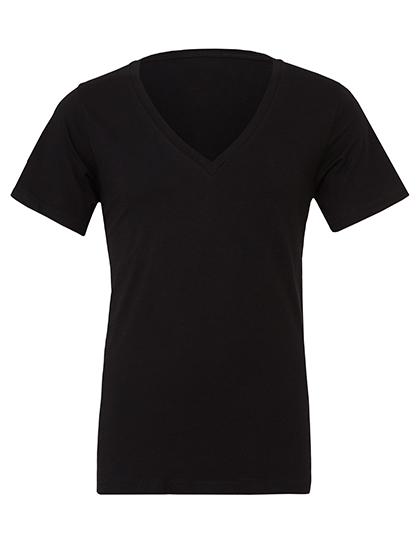 LSHOP Unisex Jersey Deep V-Neck T-Shirt Black,Deep Teal,Midnight,Red,Team Purple,White