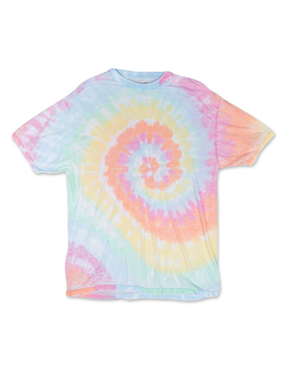 LSHOP Classic Vintage T-Shirt Aerial Spiral,Classic Rainbow,USA