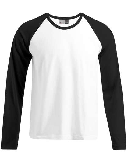 LSHOP Men«s Baseball-T Longsleeve White