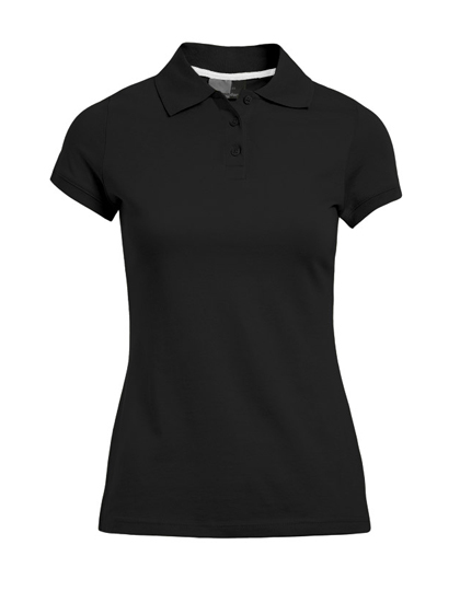 LSHOP Women«s Single Jersey Polo Black,Burgundy,White,Wild Lime