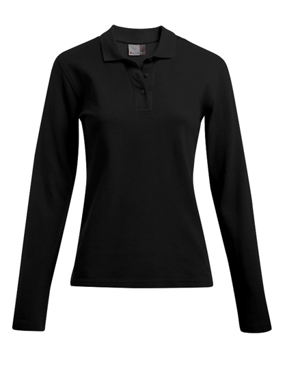 LSHOP Women«s Heavy Polo Longsleeve Black,Fire Red,Navy,White