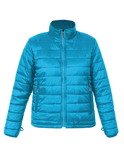 LSHOP Womens Padded Jacket C+ Aqua,Black,Lime,Navy,Steel Grey (Solid)