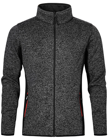 LSHOP Men`s Knit Jacket Workwear Heather Graphite,Heather Grey