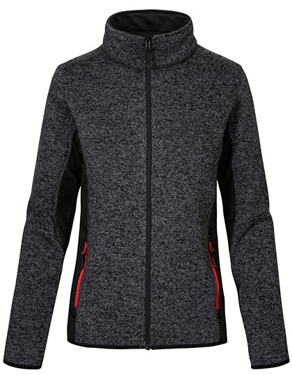 LSHOP Women's Knit Jacket Workwear Heather Graphite,Heather Grey