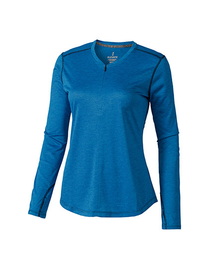 LSHOP Quadra Long Sleeve Ladies Top Heather Blue,Heather Charcoal,Heather Grey,Heather Red