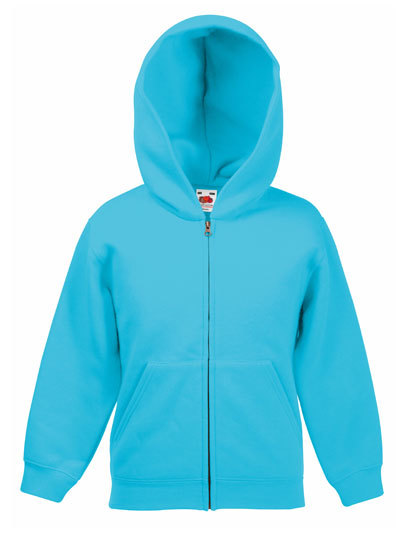 LSHOP Classic Hooded Sweat Jacket Kids Azure Blue,Black,Deep Navy,Fuchsia,Heather Grey,Red,Royal Blue