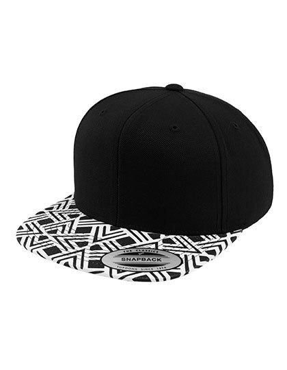 LSHOP Geometric Visor Snapback Black