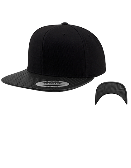 LSHOP Perforated Visor Snapback Black