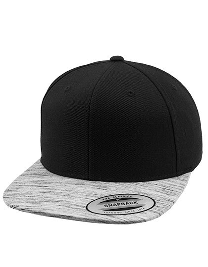 LSHOP Stripes Melange Visor Snapback Black