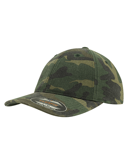 LSHOP Garmet Washed Camo Cap Green Camo