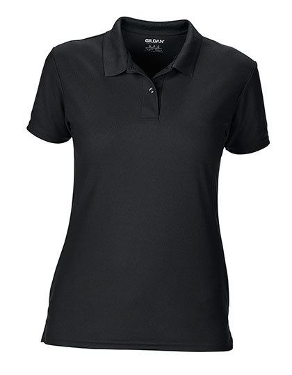 LSHOP Performance¨ Ladies« Double Piqu Polo Black,Charcoal (Solid),Forest Green,Maroon,Navy,Red,Royal,Sapphire,White