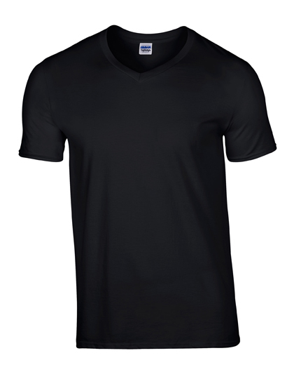 LSHOP Softstyle¨ V-Neck T-Shirt Black,Charcoal (Solid),Dark Heather,Heather Irish Green,Heather Purple,Irish Green,Navy,Purple,Red,Royal,Sport Grey (Heather),White