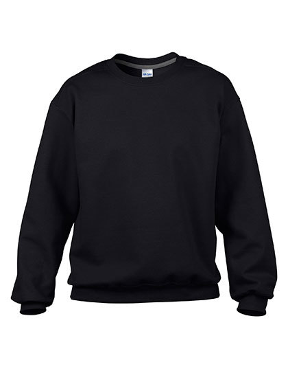 LSHOP Premium Cotton¨ Crewneck Sweatshirt Black,Charcoal (Solid),Navy,Red,Sapphire,Sport Grey (Heather),White