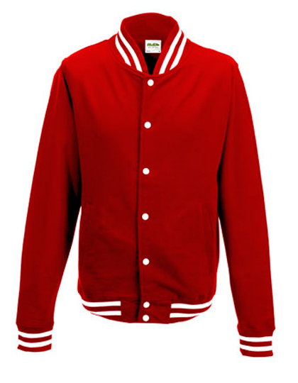 LSHOP College Jacket Fire Red,Heather Grey,Jet Black,Oxford Navy,Royal Blue