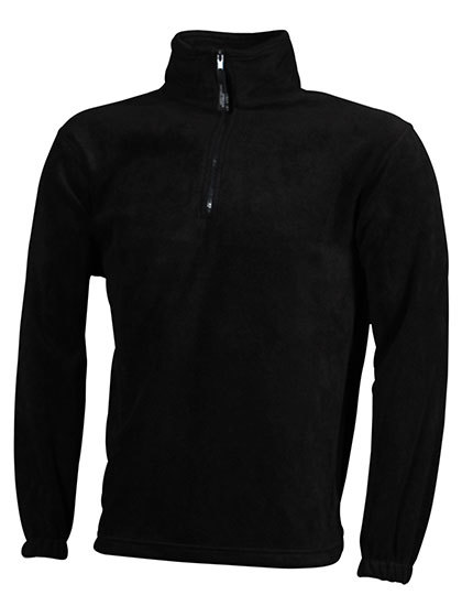 LSHOP Half-Zip Fleece Black,Brown,Dark Green,Dark Grey (Solid),Light Blue,Lime Green,Navy,Orange,Red,Royal,White