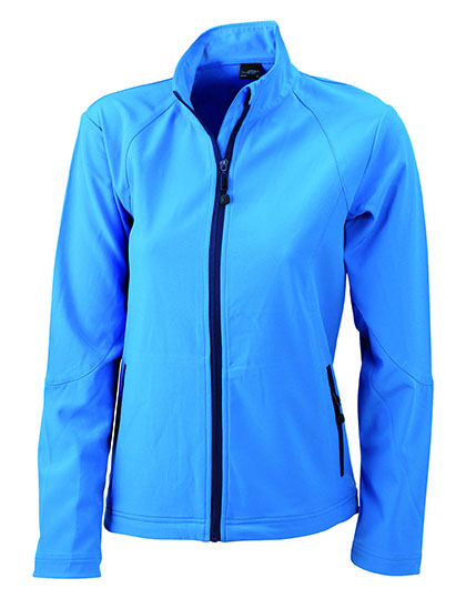 LSHOP Ladies` Softshell Jacket Azur,Black,Green,Navy,Off-White,Orange,Red