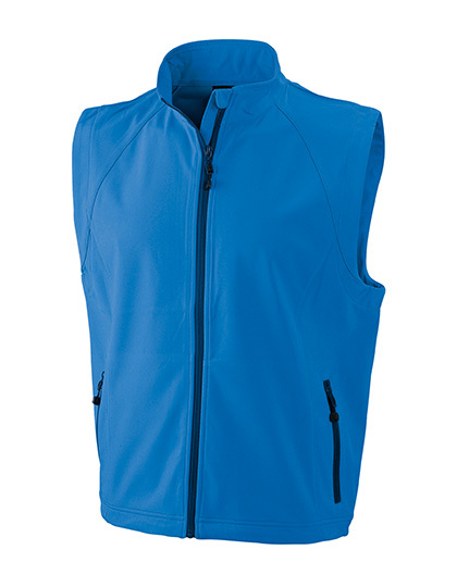 LSHOP Men`s Softshell Vest Azur,Black,Green,Navy,Off-White,Orange,Red