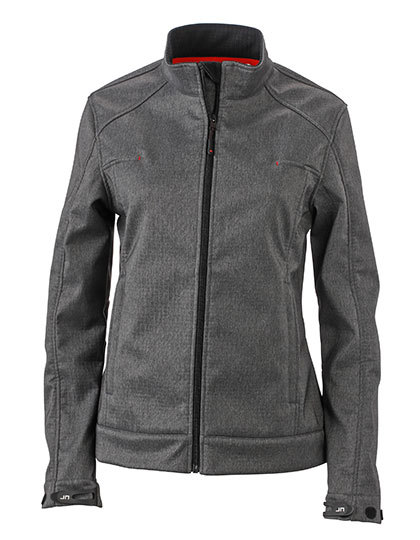 LSHOP Ladies` Softshell Jacket Dark-Melange,Light Melange