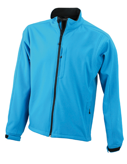 LSHOP Men«s Softshell Jacket Aqua,Black,Brown,Carbon,Navy,Off-White,Olive,Pop-Orange,Red