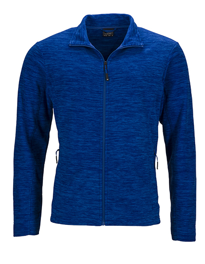 LSHOP Men`s Fleece Jacket Blue Melange,Grey Melange,Royal Melange