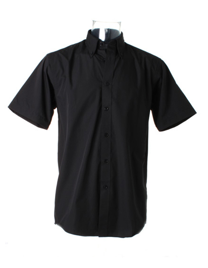 LSHOP Men«s Workforce Poplin Shirt Short Sleeve Black,Charcoal,Light Blue,Lime,Orange,Purple,White