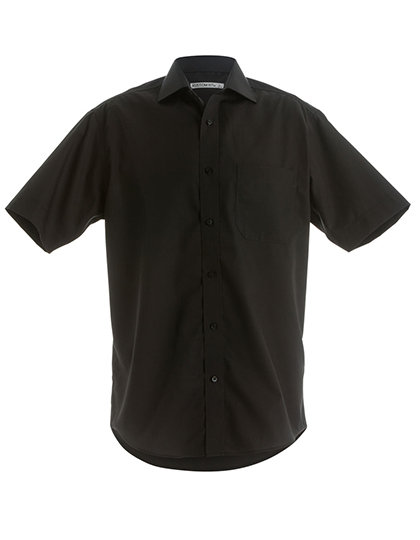 LSHOP Premium Non Iron Corporate Poplin Shirt Short Sleeve Black,Light Blue,White