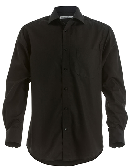 LSHOP Premium Non Iron Corporate Poplin Shirt Long Sleeve Black,Light Blue,White