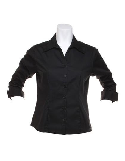LSHOP Women«s Corporate Oxford Shirt 3/4-Sleeve Black,Light Blue,Red,White