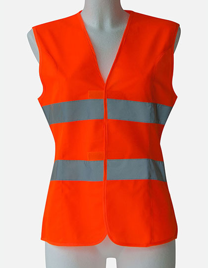 LSHOP Warnweste fr Damen EN ISO 20471 Signal Orange,Signal Yellow