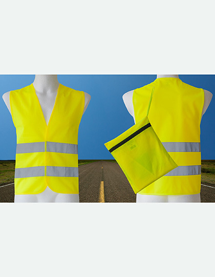 LSHOP Warnwesten KfZ Duo Pack EN ISO 20471 Signal Yellow