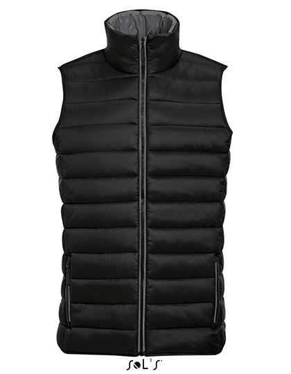 LSHOP Men`s Lightweight Bodywarmer Wave Black,Navy,Neon Lime