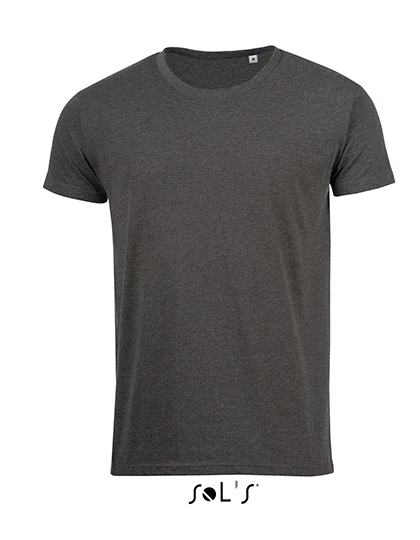 LSHOP Mens T-Shirt Mixed Charcoal Melange,Grey Melange,Heather Blue,Heather Burgundy,Heather Green,Heather Navy,Heather Red