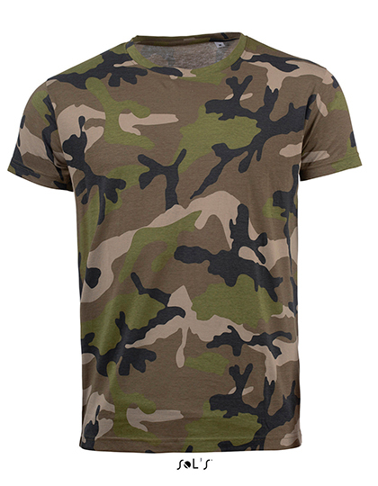 LSHOP Mens Camo T-Shirt Camo