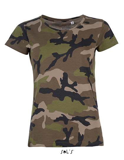 LSHOP Womens Camo T-Shirt Camo