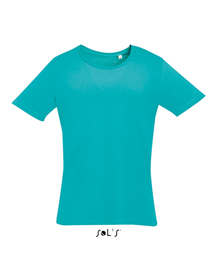 LSHOP Men«s T-Shirt Must Caribbean Blue,Dark Grey (Solid),Deep Black,White