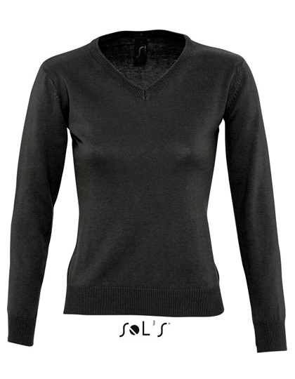 LSHOP Womens V Neck Sweater Galaxy Black,Medium Grey (Solid),Navy,Red